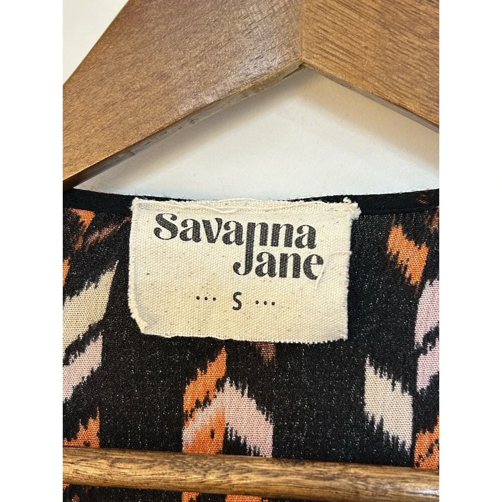 Savanna Jane Embroidered Boho Tunic Top Small Floral Peasant Festival Blouse - Picture 4 of 11